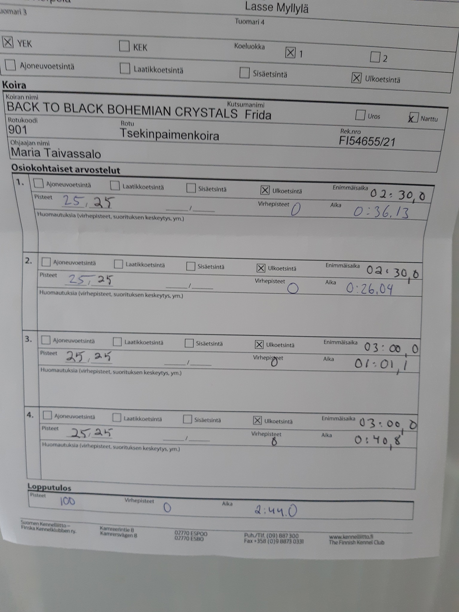 Loisteen ja Fridan noset